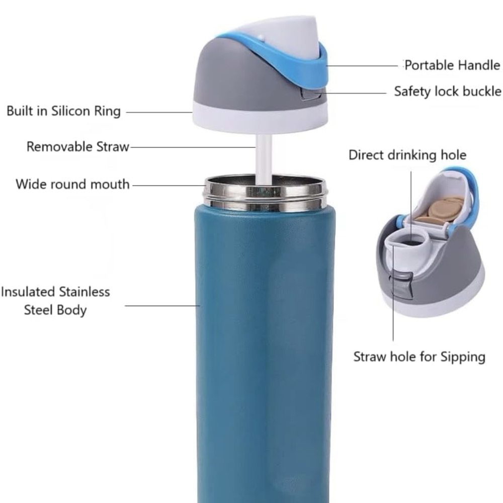 Black Stainless Water Bottle - Picture 6 of 6